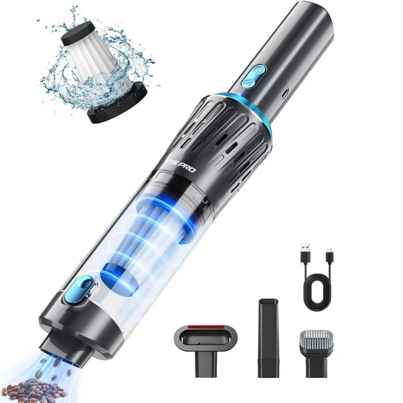 Handheld Vacuum Cordless Car Vacuum Cleaner Powerful Suction Car Vacuum Lightweight Portable Rechargeable