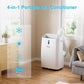 YTE 14,000 BTU Portable Air Conditioners for Room Up to 700 Sq.Ft, Cool, Heat, Dehumidifier & Fan 4 in 1 Portable AC Unit, Room Air Conditioner with LED Display & Remote/24 Hrs Timer/Auto Swing