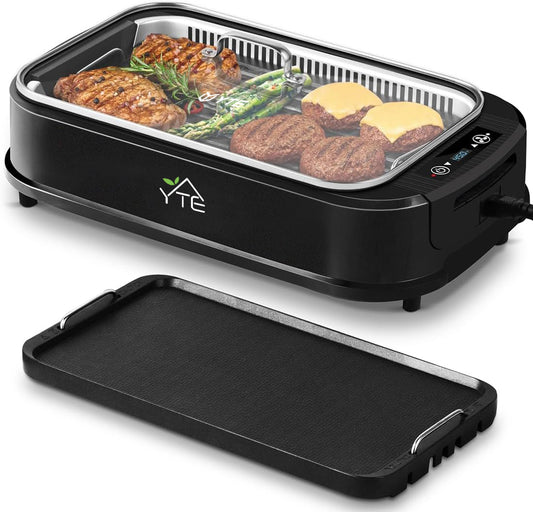 YTE Indoor Grill, Smokeless Grill Indoor, 1500W Korean BBQ Grill