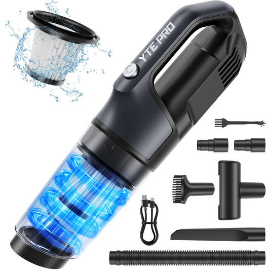 10000Pa Handheld Car Vacuum Cordless, 20Min Powerful Hand Held Vacuum Cordless Portable Vacuum Cleaner for Home