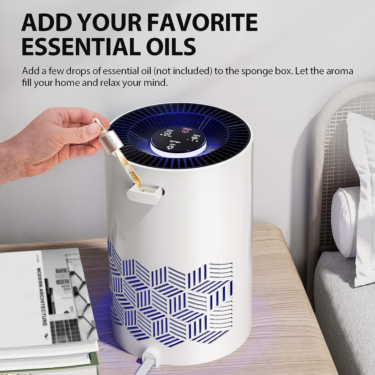 YTE Air Purifiers for Home，H13 HEPA Air Purifier